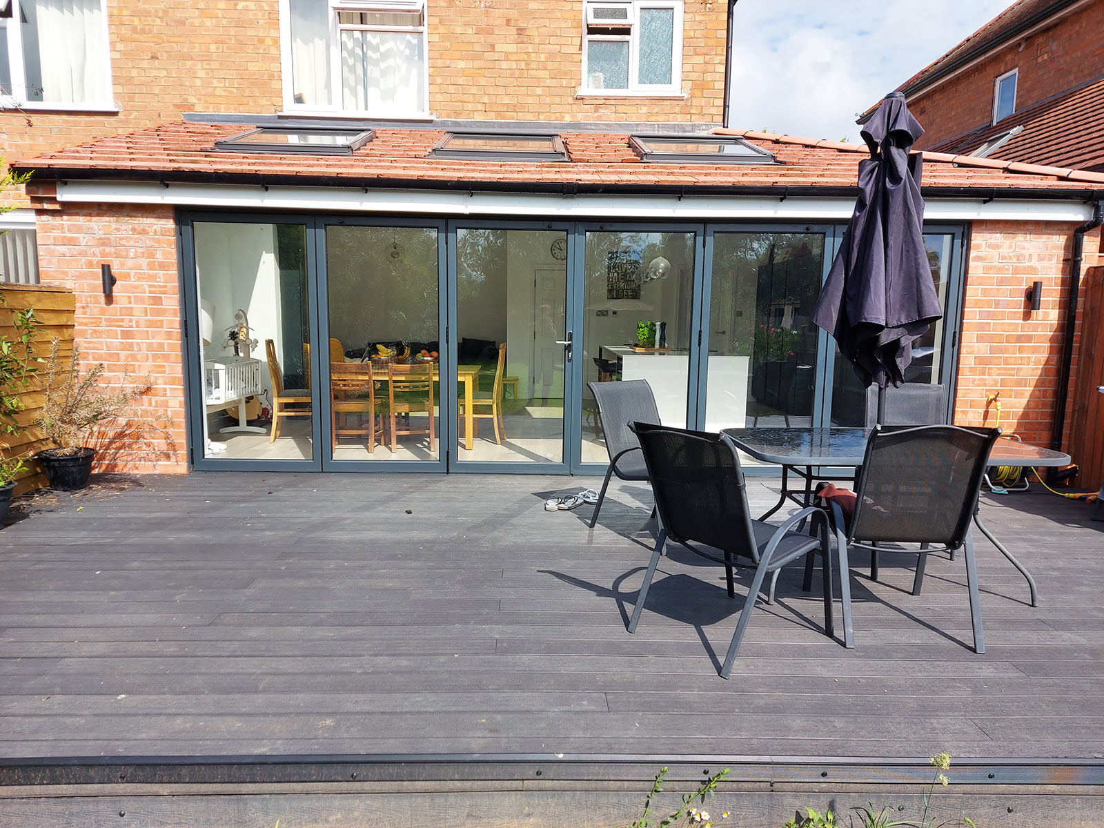 New outdoor decking